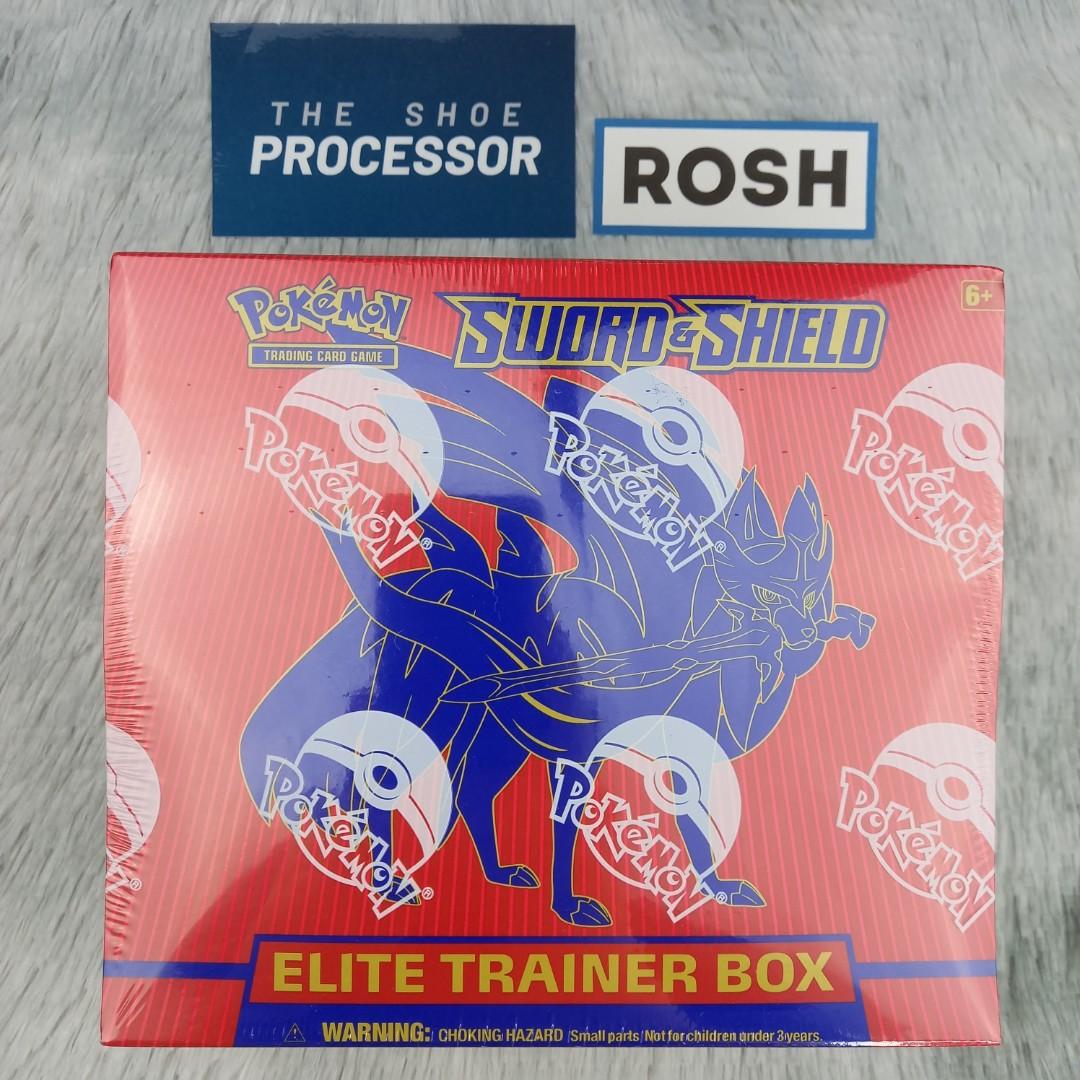 Pokemon Tcg Sword Shield Elite Trainer Box Zacian Hobbies Toys Toys Games On Carousell