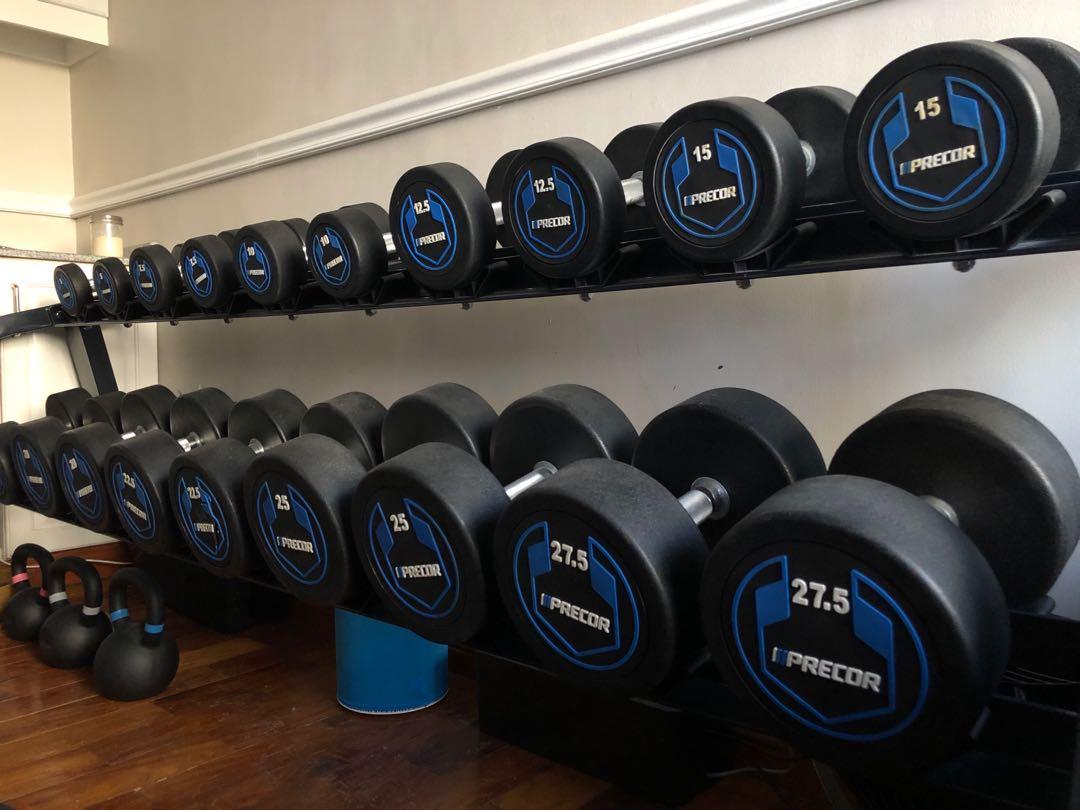 Precor dumbbell set sales