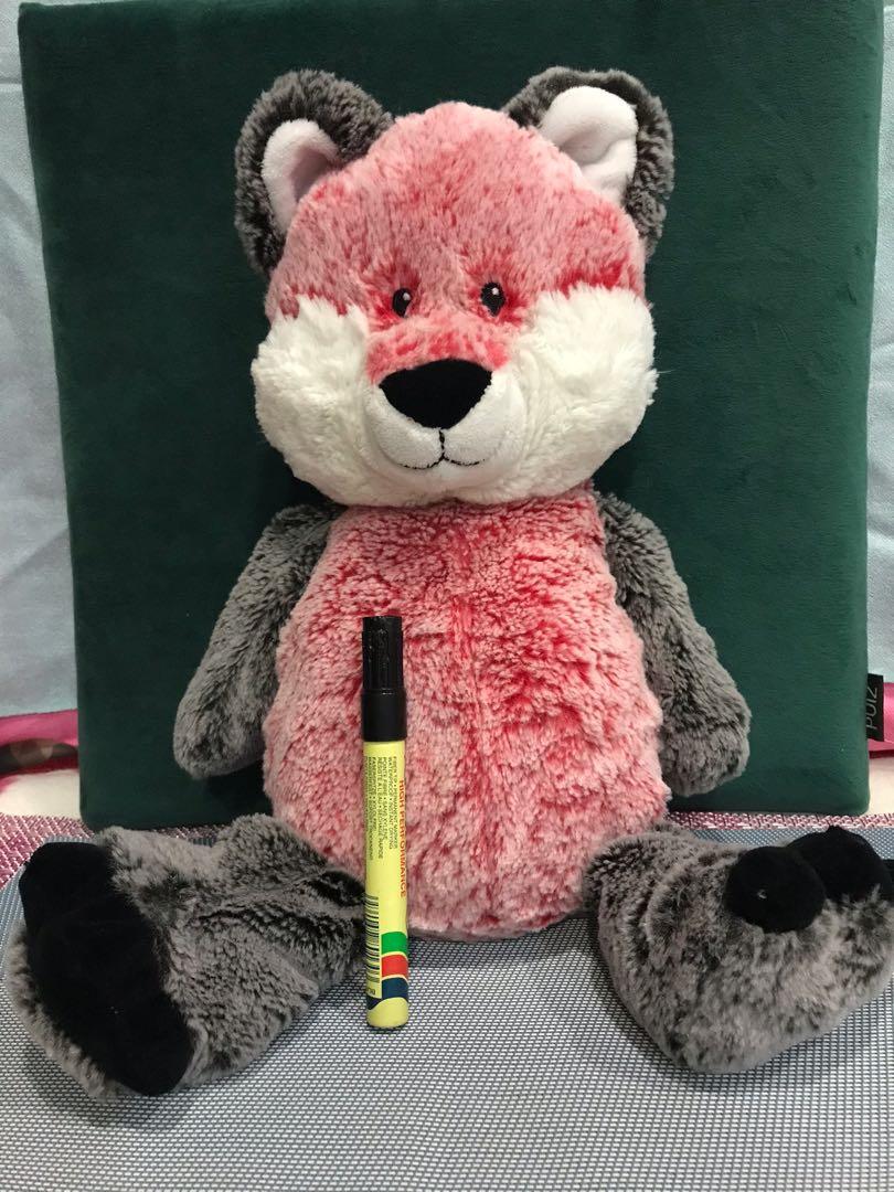 gray fox plush