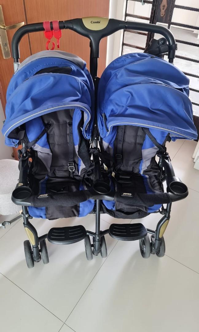 Combi twin sport double stroller top