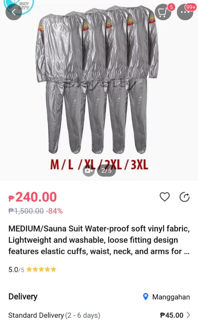 Sauna Suit Medium Size (Never used), Women's Fashion, Activewear on