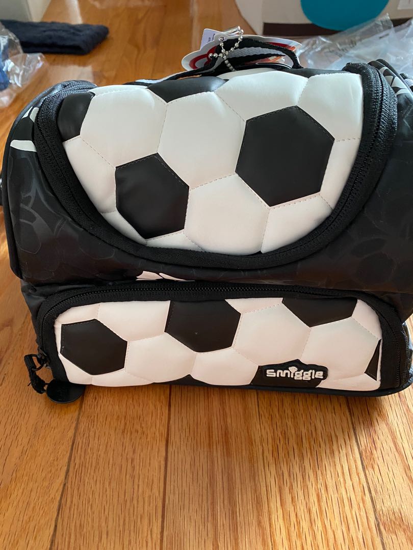 smiggle football lunch bag