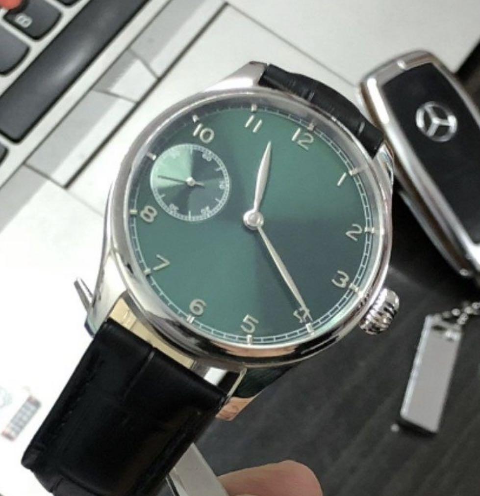 Sterile Dial 40mm Mechanical Hand Wind Pilot Watch, Men's Fashion