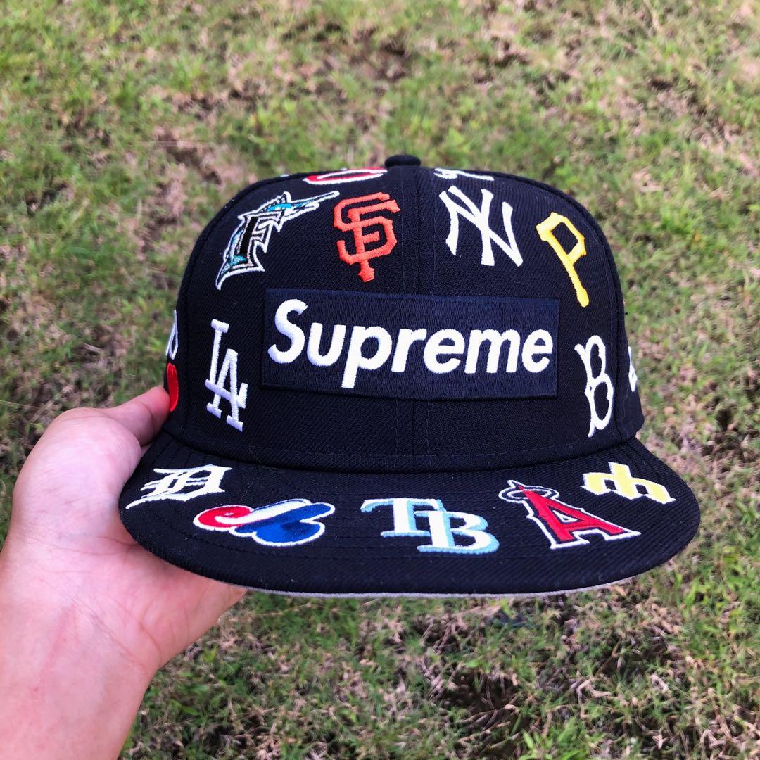 supreme mlb new era 7 3/8 - キャップ