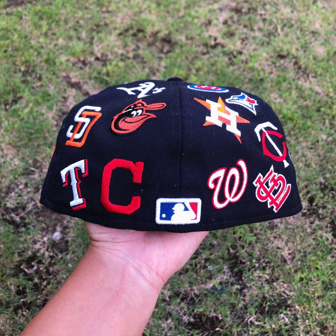 Supreme MLB New Era 7 3/8, Men's Fashion, Watches & Accessories ...