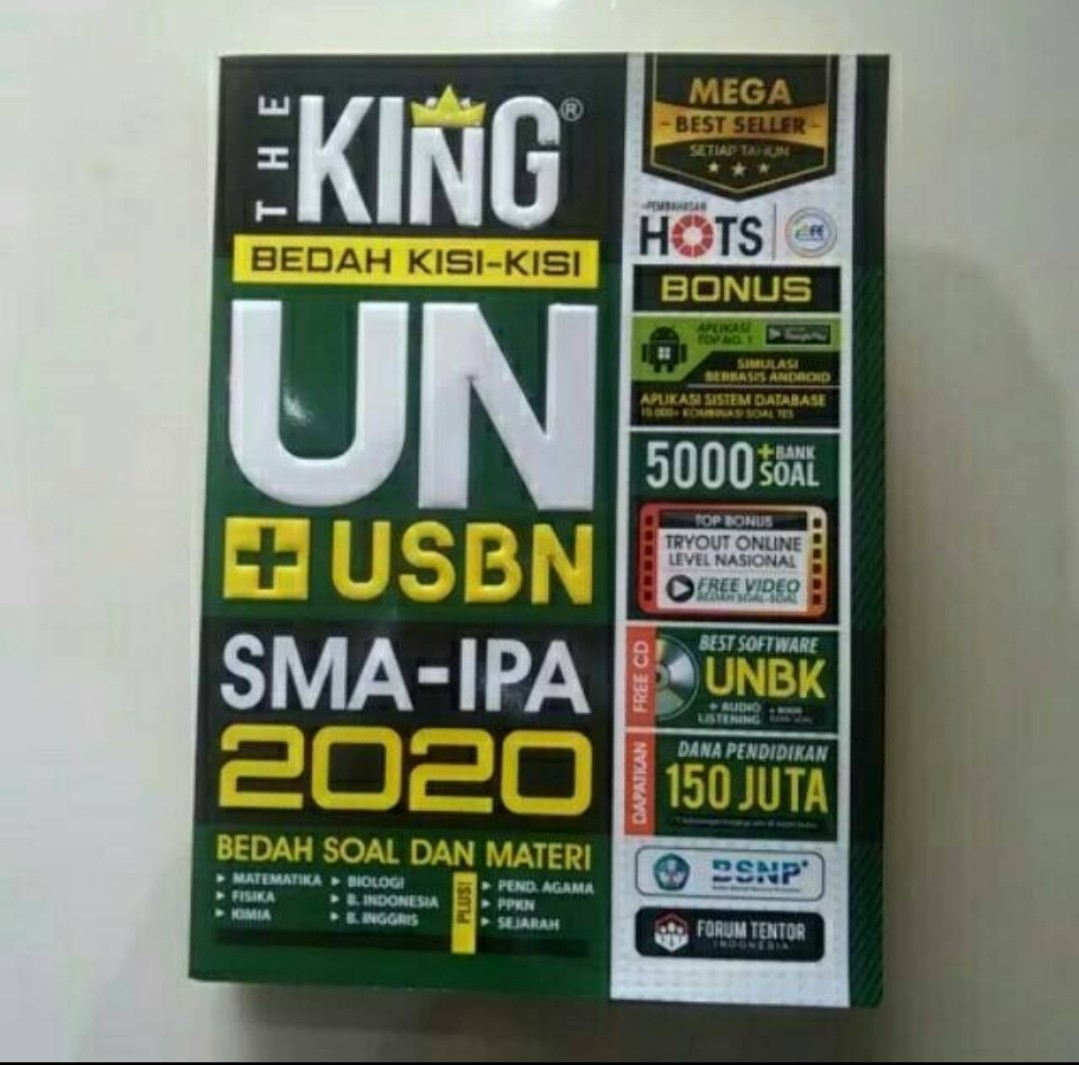The King Bedah Kisi Kisi Un Usbn Sma Ipa 2020 Buku Alat Tulis Buku Pelajaran Di Carousell