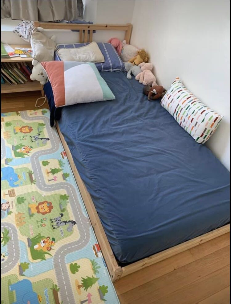 Toddler kids bed IKEA Montessori Babies Kids Infant Playtime on