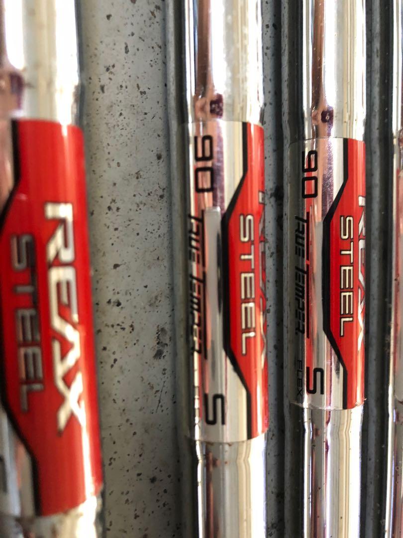 true temper reax 90 stiff golf iron shafts 4 p sports equipment sports games golf on carousell