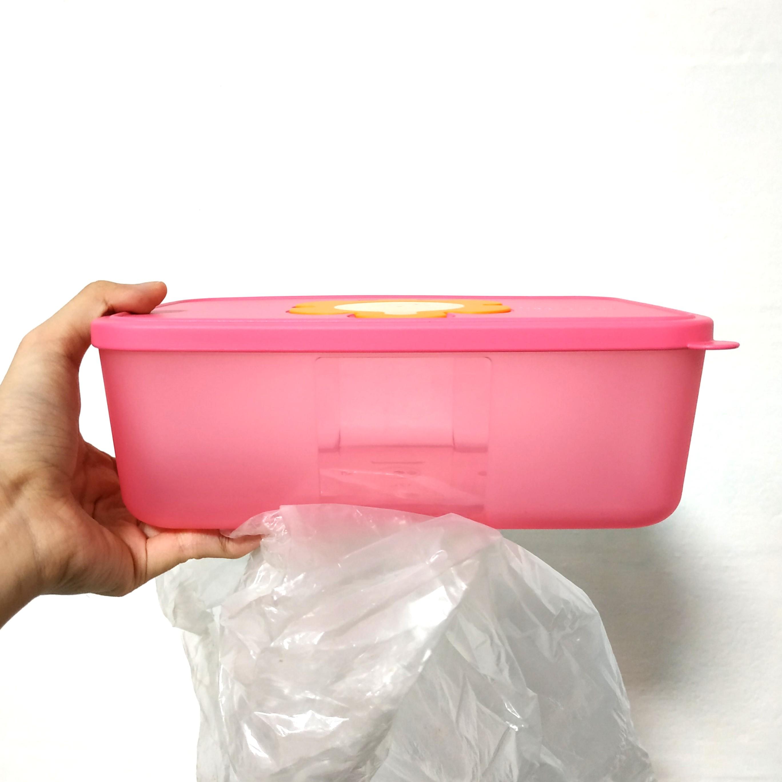 Tupperware 1.5L Baby Wipes Tissue Box Rectangular Container Dispenser