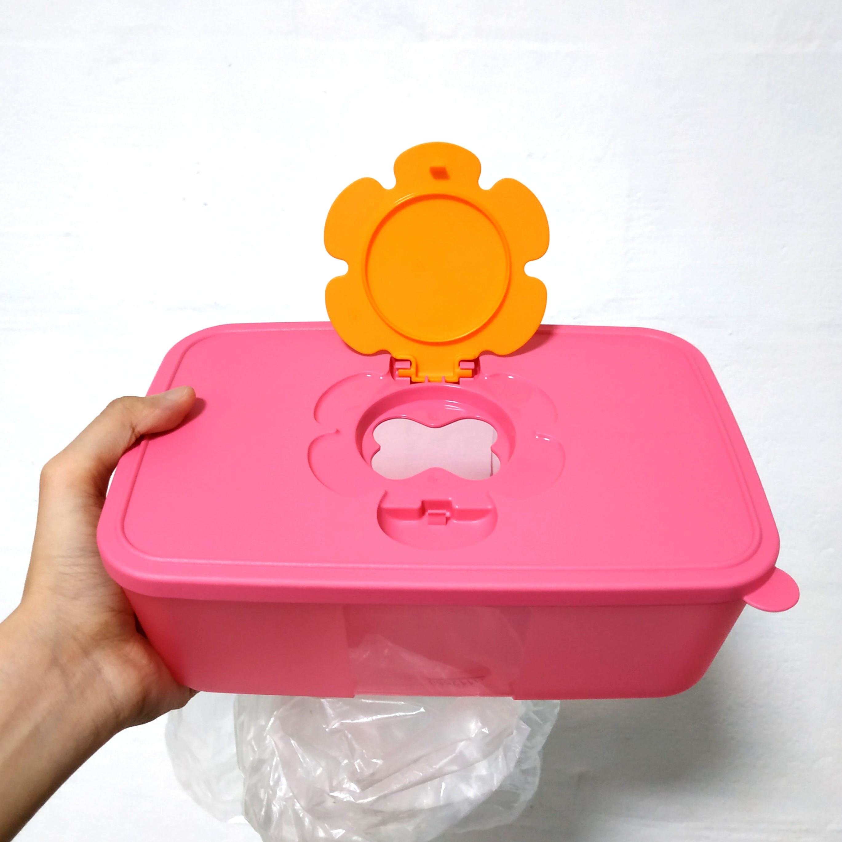 Tupperware 1.5L Baby Wipes Tissue Box Rectangular Container Dispenser