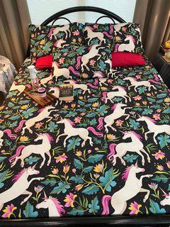 Unicorn-Themed Queen Size Bed Sheets