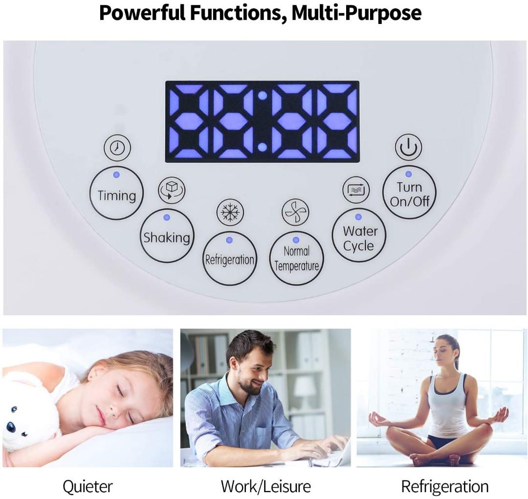 Wiland Portable Air Conditioner 180 Rotatable Air Purifier and Air Cooler New 2020 Silent Air Conditioner with Intelligent Touch panel 1 4H