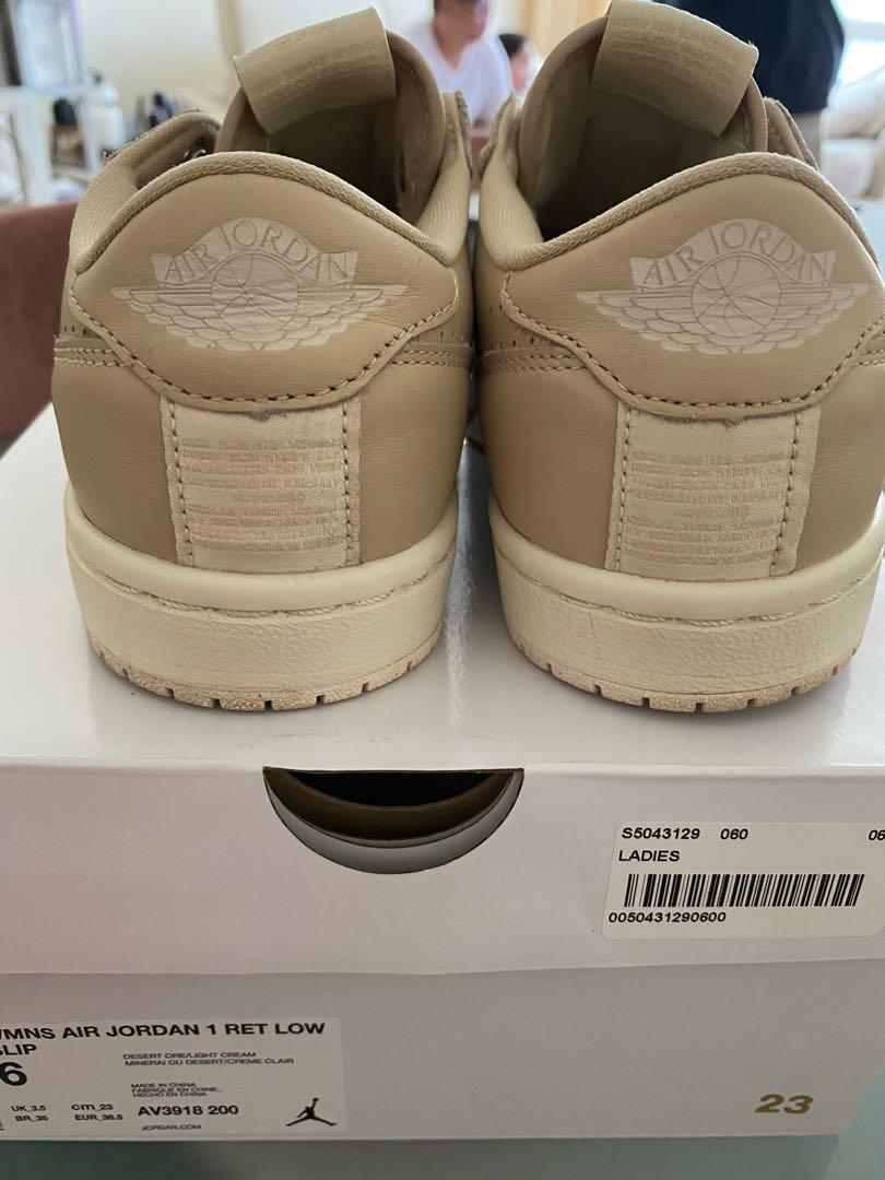 wmns air jordan 1 ret low slip