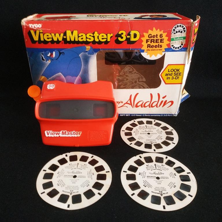 1992 Original Tyco View-Master 3-D Disney's Aladdin Gift Set