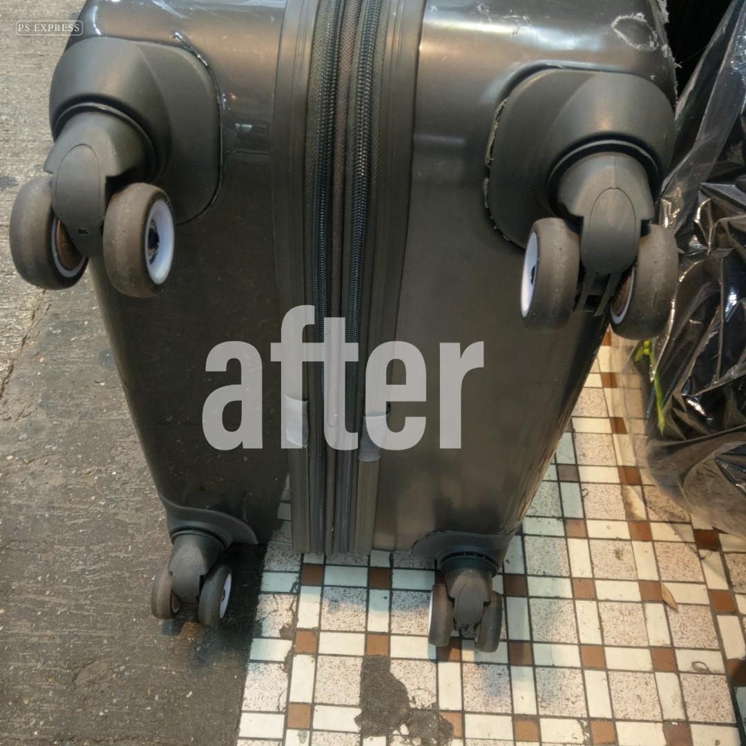 特快行李箱維修/換轆 Suitcase repair/wheels replacement, 興趣及遊戲, 旅行, 旅遊 旅行必需品及用品