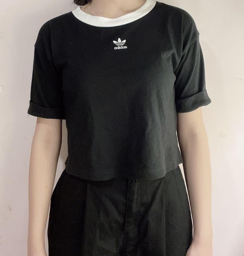 Adidas Originals Cropped Tee T shirt Carousell