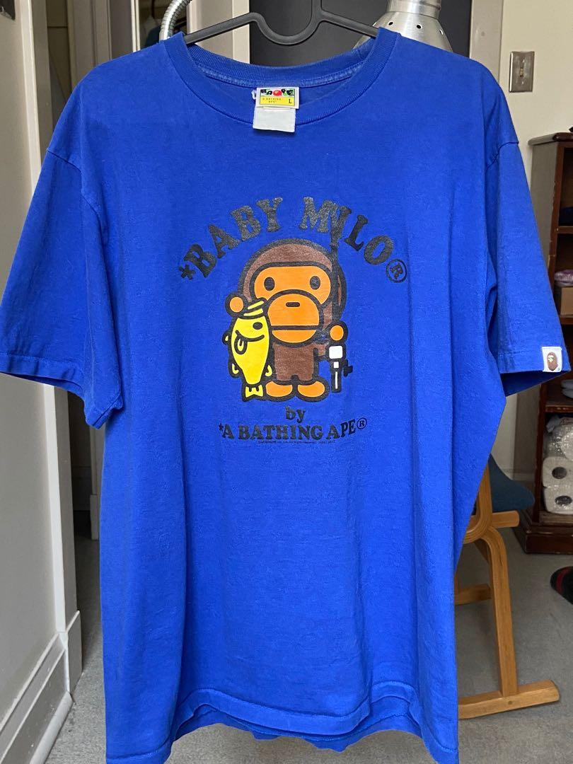 Bape Baby Milo Fishing T Shirt Men S Fashion Clothes On Carousell