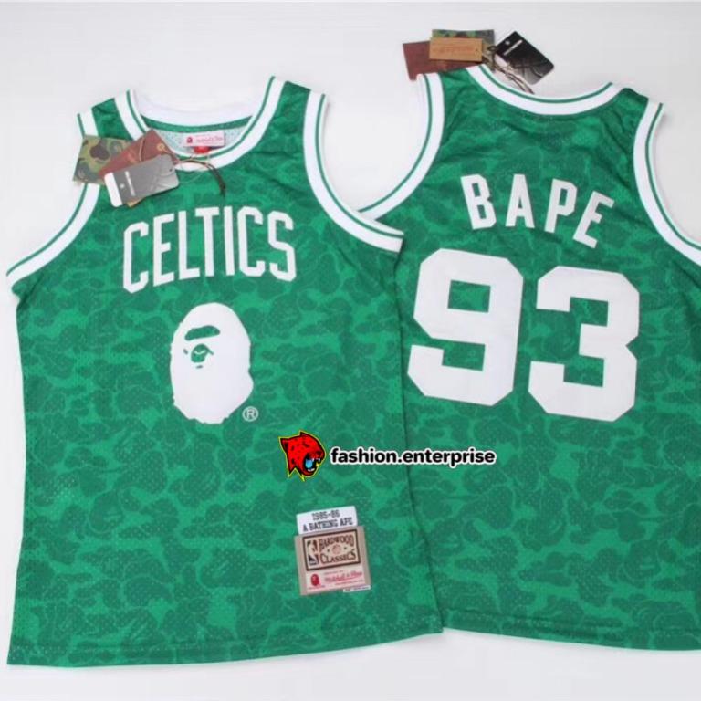 Mitchell & Ness, Shirts, Authentic Mitchell Ness Celtics Bape Jersey
