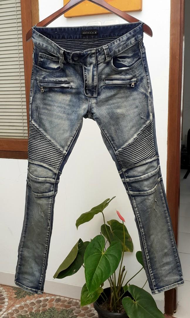 Adorable biker jeans 2025