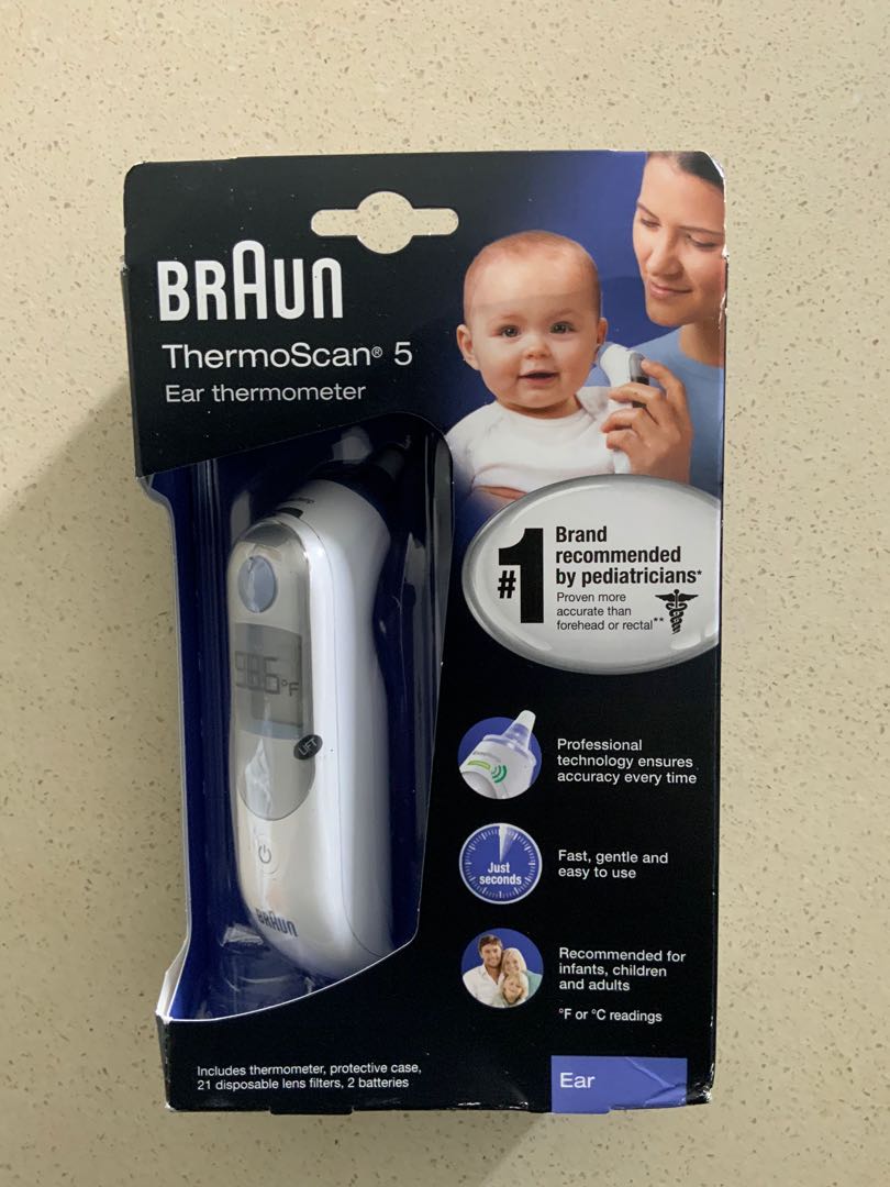 Braun Thermoscan 5 Ear Thermometer (IRT 6500), Health & Nutrition
