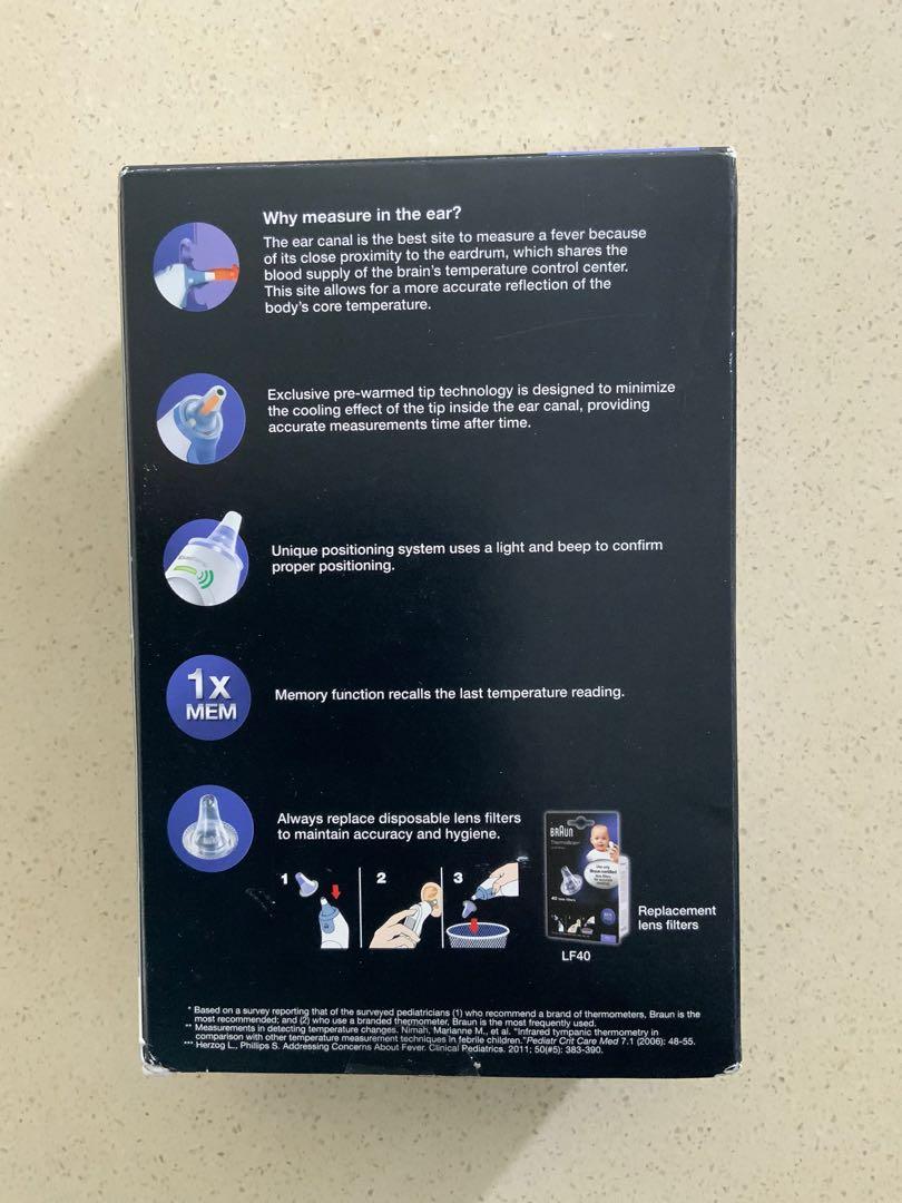 Braun Thermoscan 5 Ear Thermometer (IRT 6500), Health & Nutrition