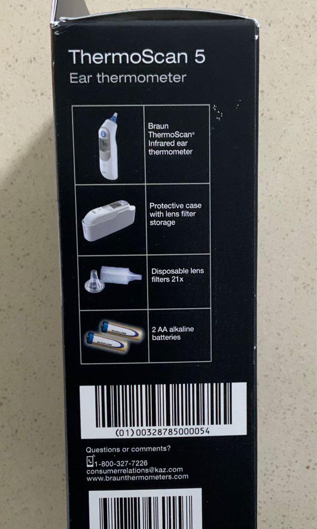 Braun Thermoscan 5 Ear Thermometer (IRT 6500), Health & Nutrition