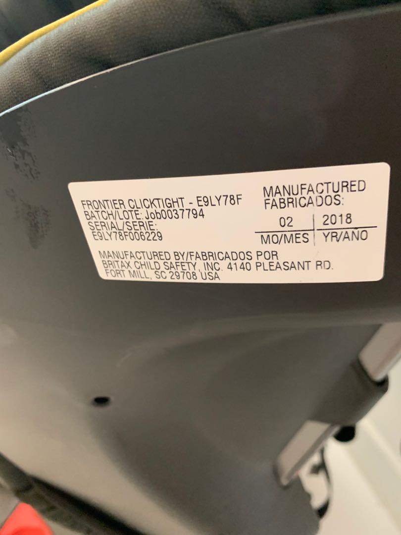 Britax frontier clicktight expiration shop
