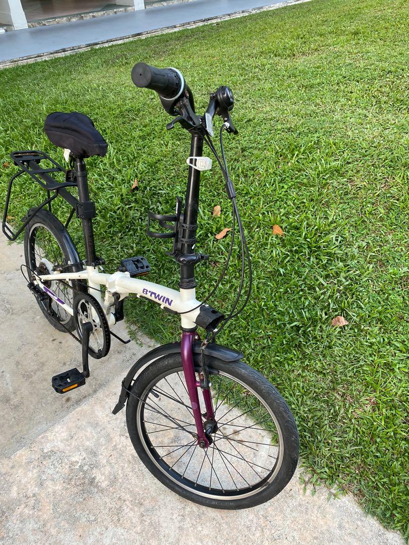 Btwin hop town 320 folding bike decathlon folding bike, Sports