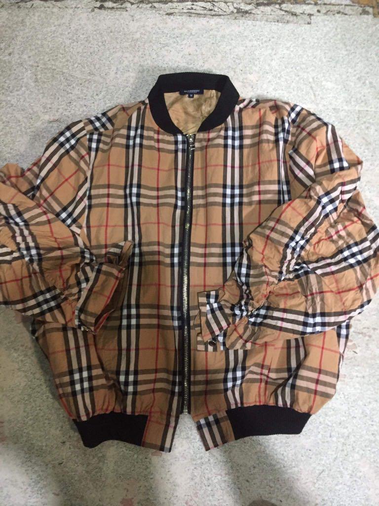 Burberry plaid clearance jacket mens