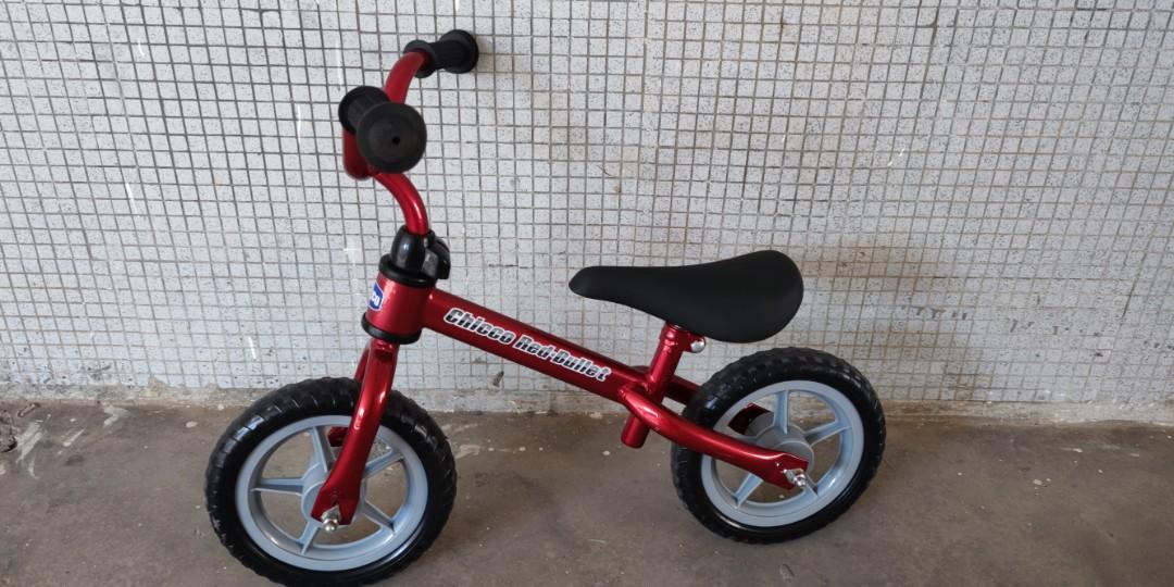Chicco Red Bullet Balance Training Bike Carousell
