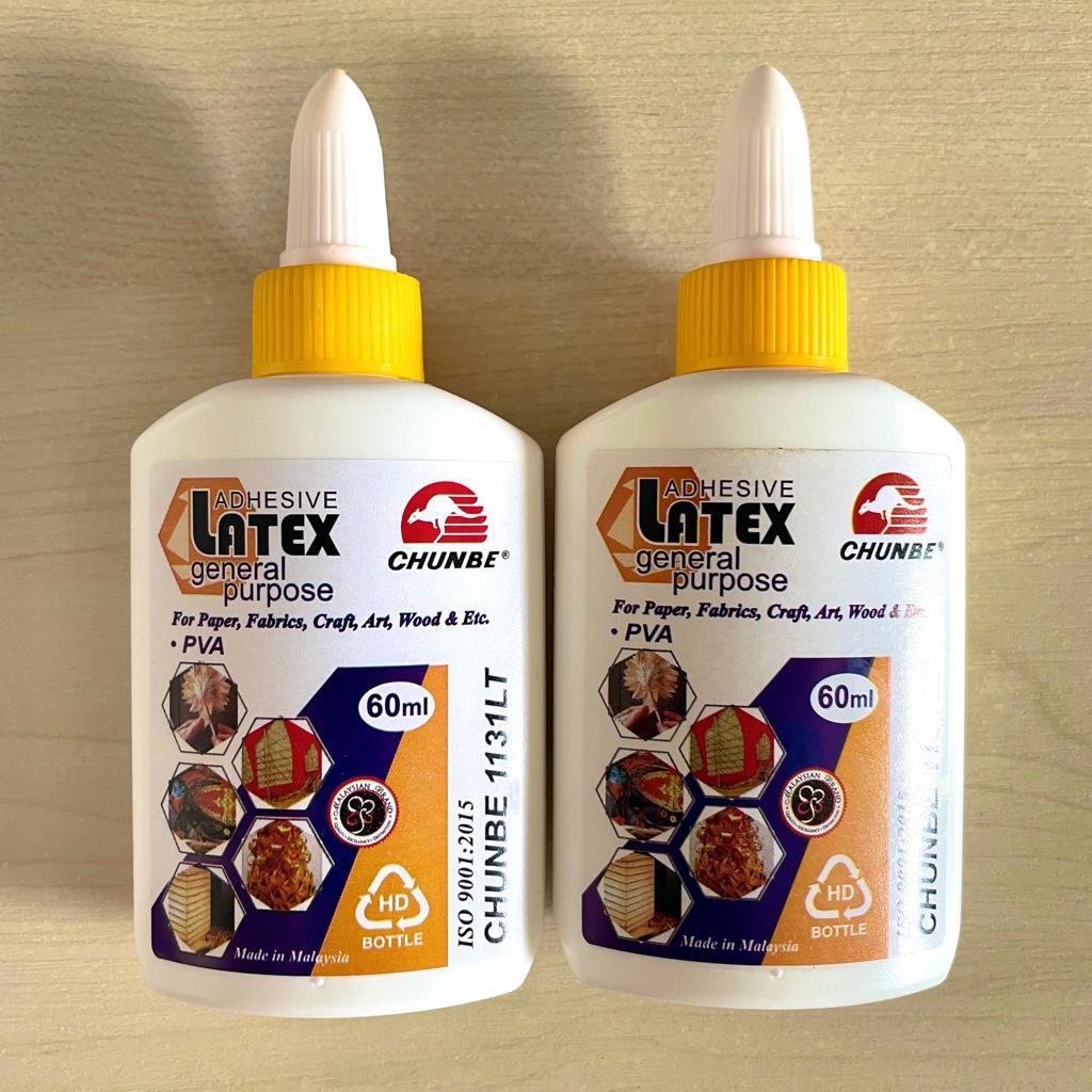 Chunbe Latex White Glue 1131LT 60ml Pack of 2, Hobbies & Toys