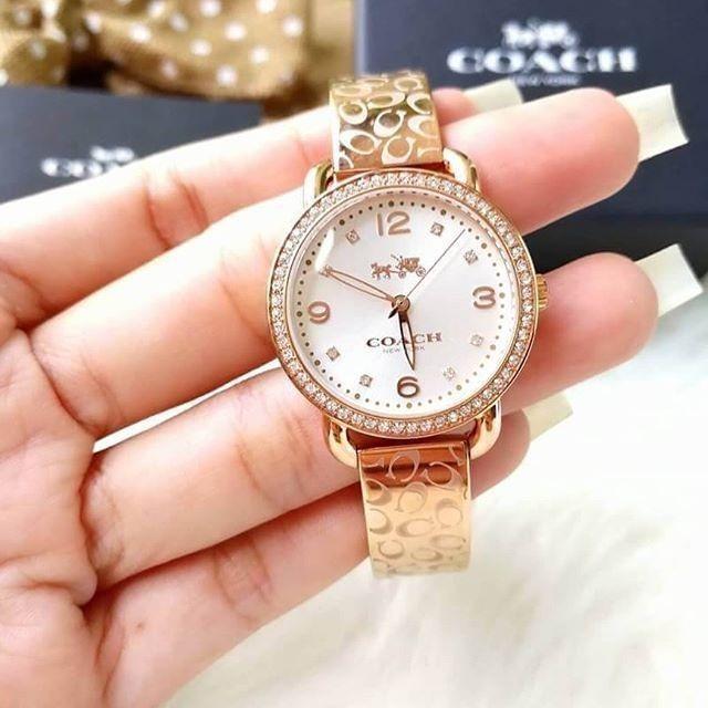 Coach women's delancey watch new arrivals rose gold