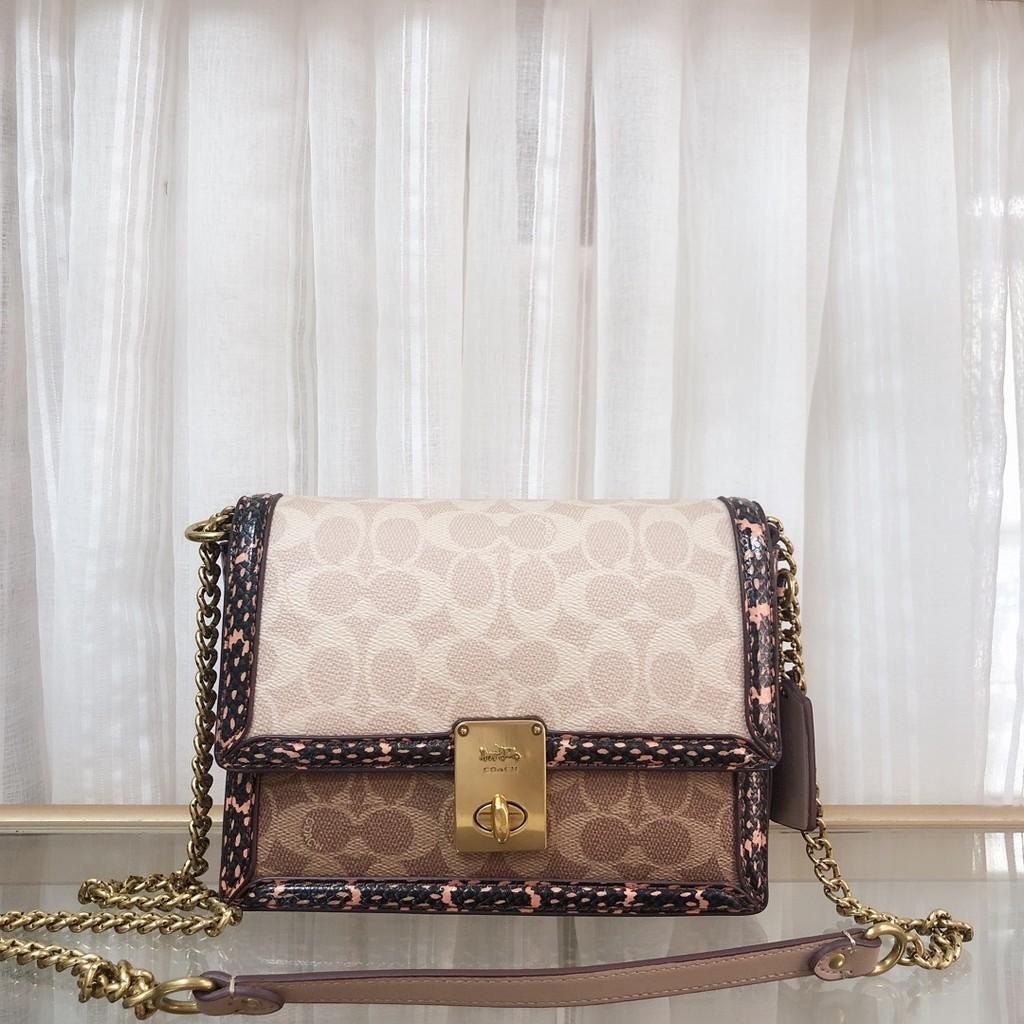 Coach Hutton with Snake skin Pattern Crossbody Bag, Women's