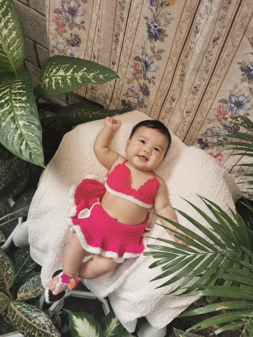 Crochet baby shop swimsuit