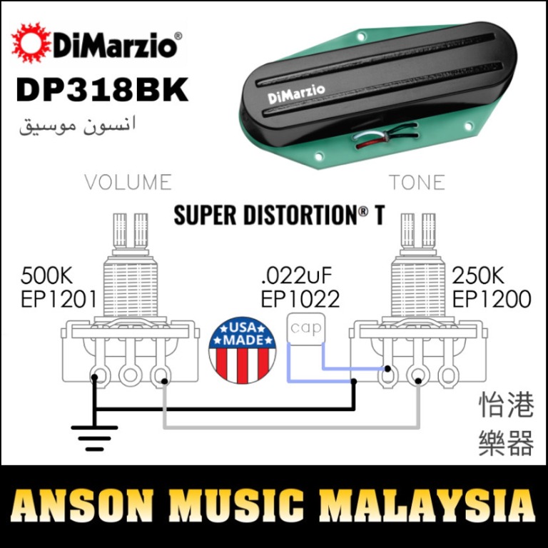 Dimarzio super distortion telecaster top