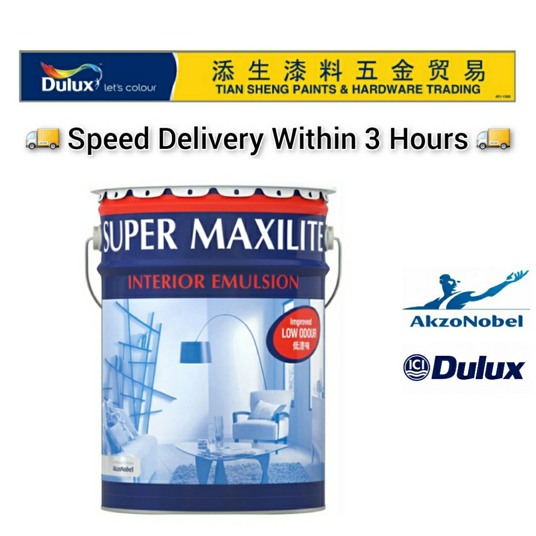 Super Maxilite Paint Interior Paint Ici Dulux 7l 20l Home Services Renovations On Carousell