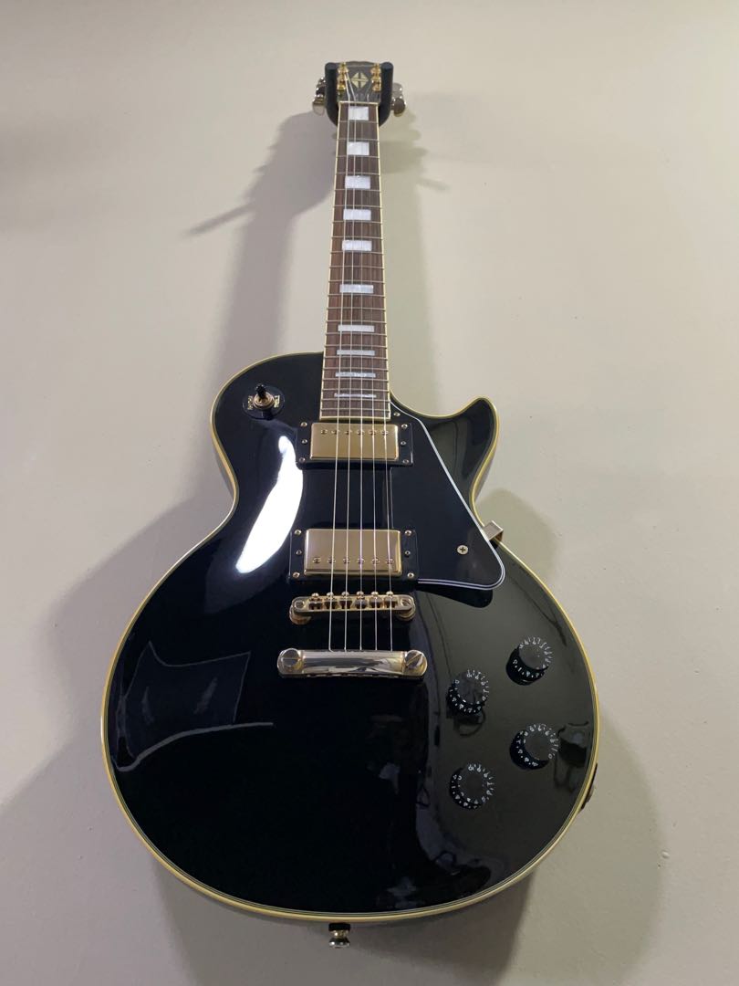 Epiphone Les Paul Custom Pro, Ebony Electric Guitar, Hobbies