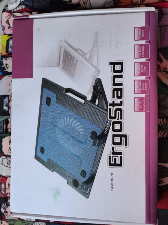 Ergostand Notebook Cooling Pad (Category: Other Accessories) located in Quezon City. Submitted by chiefmaster (Listing ID 1080922594, Image 3). Description: once pa lang po nagamit. RFS: Decluttering Buyer will shoulder the delivery fee.