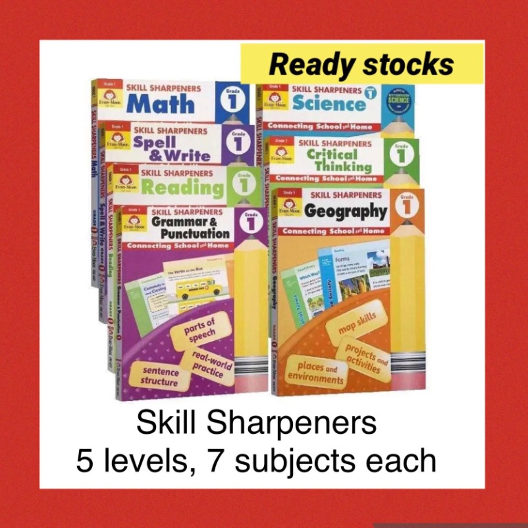Evan-Moor Skill Sharpeners Grade K 7冊セット | signalstationpizza.com