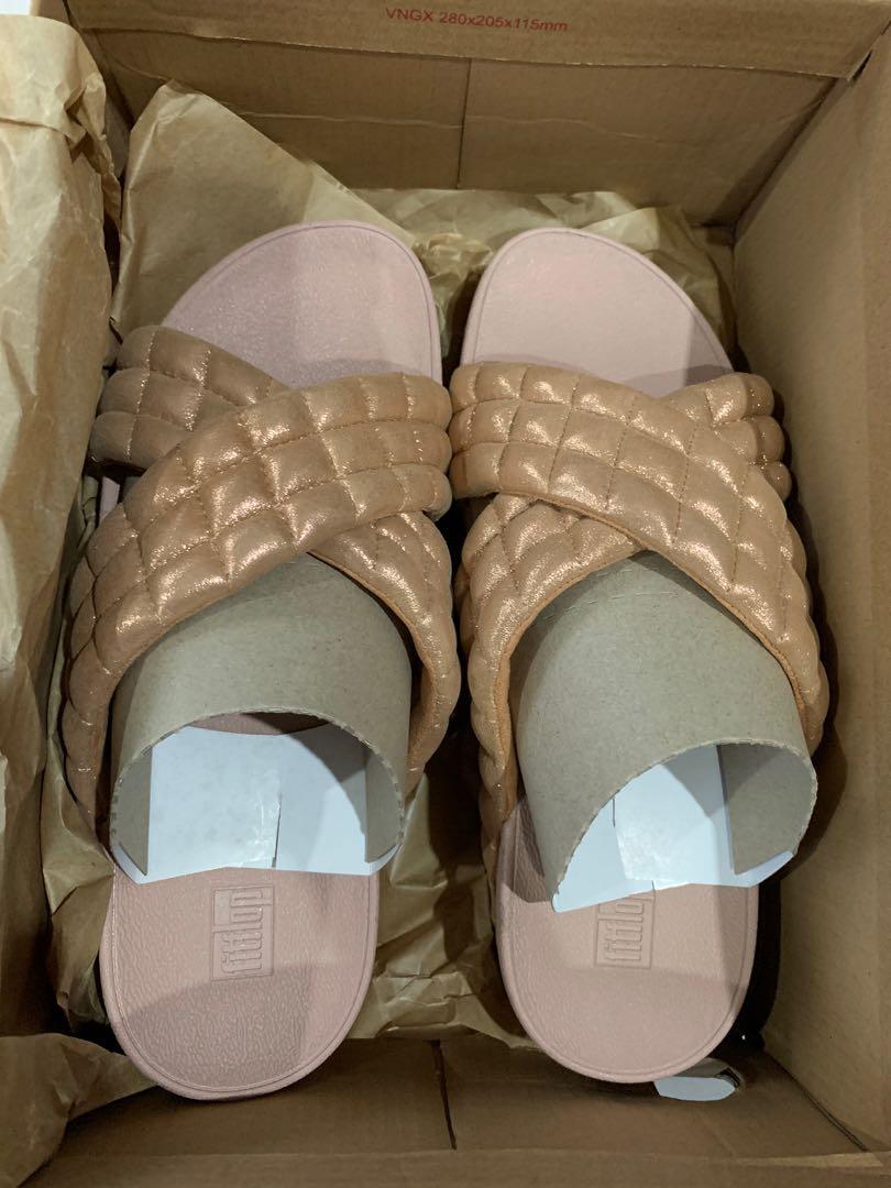 Fitflop shimmy online suede slide