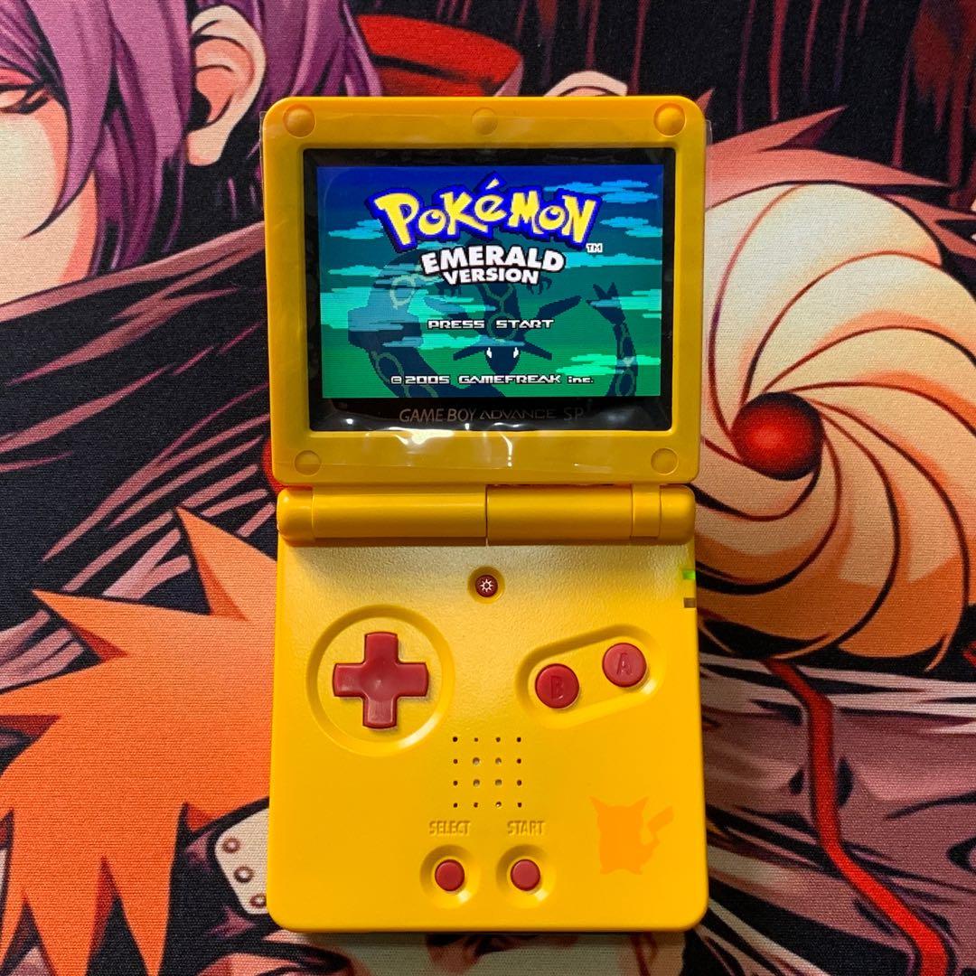 Nintendo Game Boy Advance GBA Yellow System 101 Bright Backlit IPS LCD BUTTON