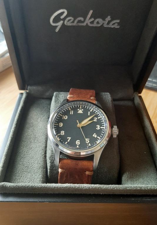 Geckota K-01 A Type 40mm ETA 2824 pilot flieger automatic watch 
