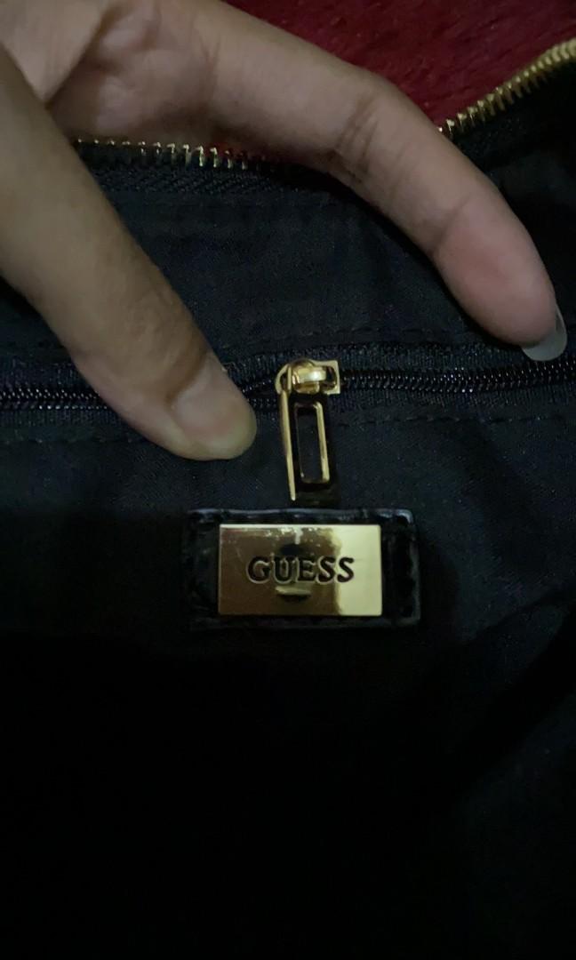 Guess Croco Shoulder bag, Fesyen Wanita, Tas & Dompet di Carousell