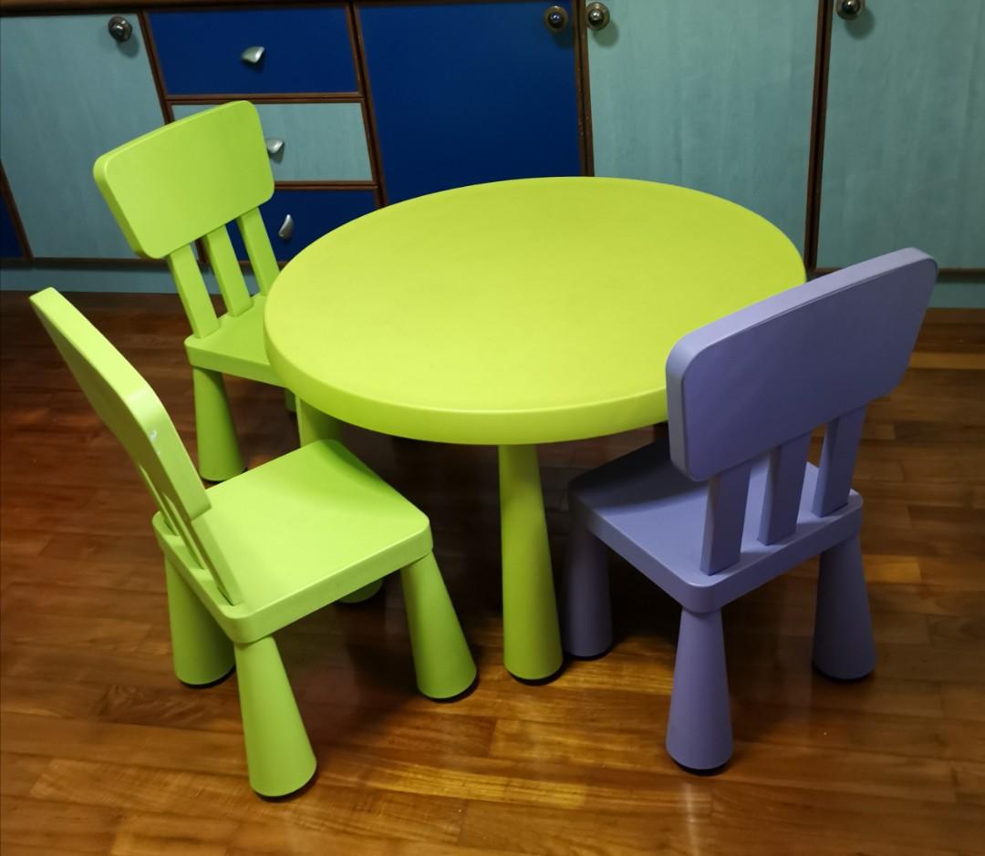 IKEA children table and chairs, Babies & Kids, Baby Nursery & Kids