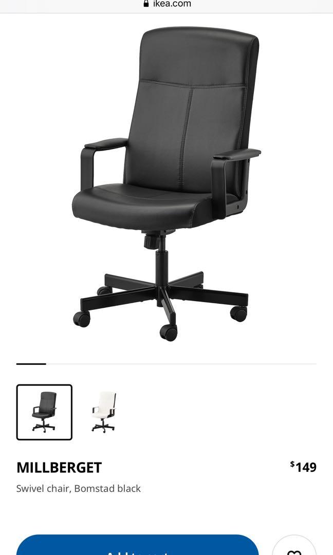 IKEA Office Chair MILLBERGET, Furniture & Home Living, Furniture