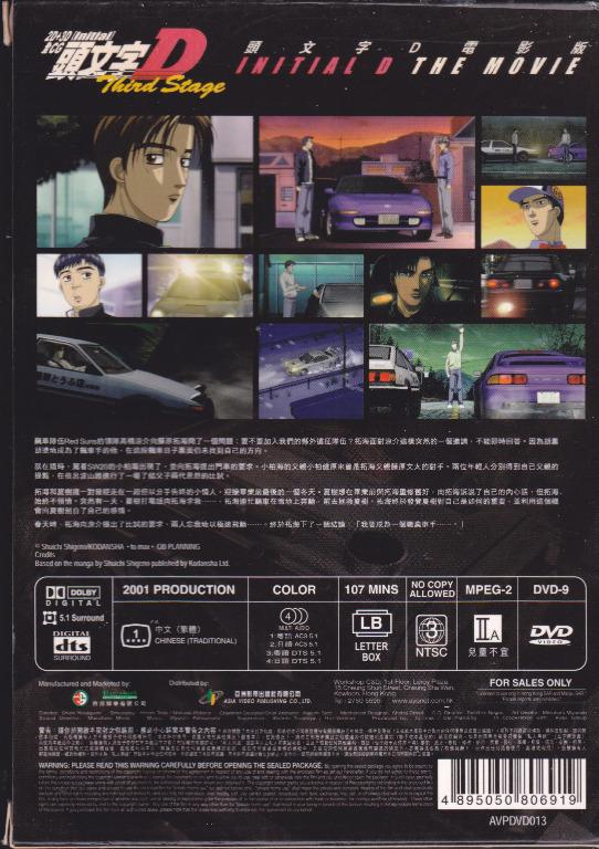 Initial D Third Stage Movie《頭文字D Third Stage》電影版DVD, 興趣