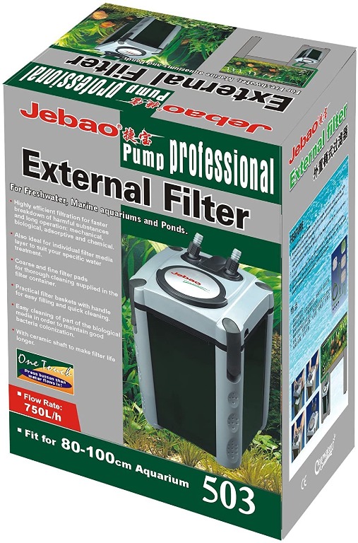 Jebao 503 External Fish Tank Canister Aquarium Filter System 1 Touch