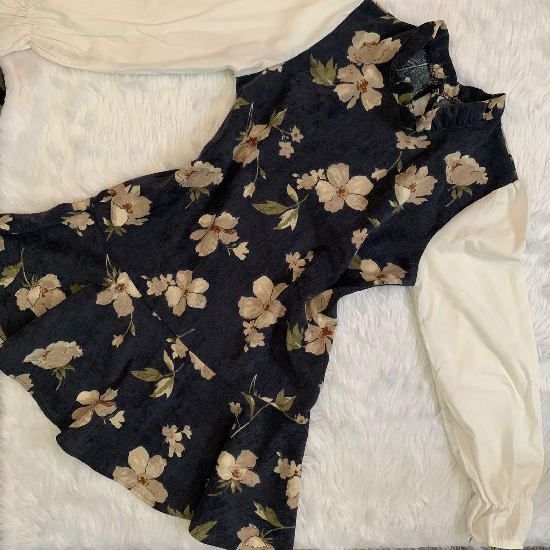 Long Sleeve Floral Dress (Category: Dresses) located in Bacoor. Submitted by zykmes (Listing ID 1080890905, Image 3). Description: 🌻 Size: FS 🌻 Fits: S-M (people with 24-28 waistline) 🌻 Thick material, High quality!! 🌻 Long sleeves (cottagecore vibes) 🌻 Worn once 🌻 bought from Taiwan.