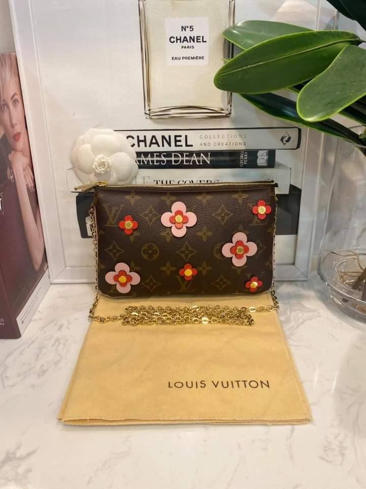 LV Twin Pochette Monogram Flora 2019 (Category: Luxury Bags & Wallets) located in Manila. Submitted by bagislifeshop (Listing ID 1080808947, Image 2). Description: Sale Sale Sale 🔥🔥🔥 Wooot woowww!!!🌸🌸🌸 On Hand in PH🇵🇭 100% Authentic LV Twin Pochette Monogram Flora 2019 Condition 9/10 Comes with Dustbag and Chain Strap Disclaimer: All Products, Names, Brands, and Logos are owned by their respective brand owners. We are not affiliated with 