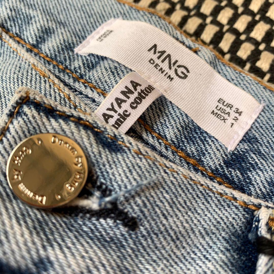 Mango sayana jeans NEW, Fesyen Wanita, Pakaian Wanita, Bawahan di Carousell